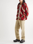 ERL - Checked Tweed Jacket - Red