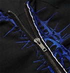 Haider Ackermann - Oversized Embroidered Cotton-Jersey Bomber Jacket - Black