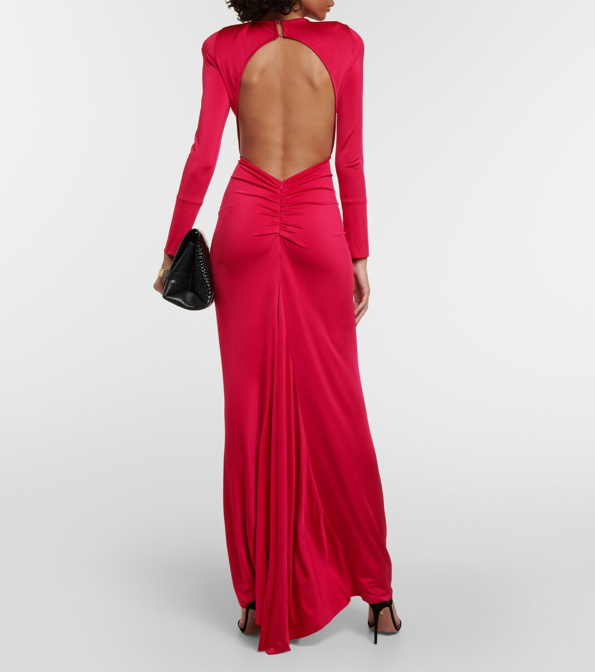 Maxi Dress Red Dress Victoria Beckham Draped Maxi Dress In Red Victoria  Beckham Mytheresa