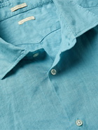 MASSIMO ALBA - Malibu Linen Shirt - Blue