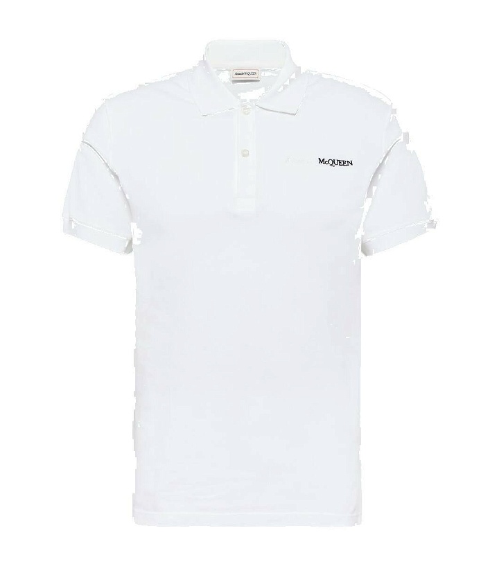 Photo: Alexander McQueen Logo cotton piqué polo shirt