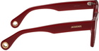 Jacquemus Red Le Raphia 'Les Lunettes Nocio' Sunglasses