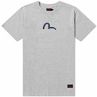 Evisu Men's Seagull Print T-Shirt in Heather Grey