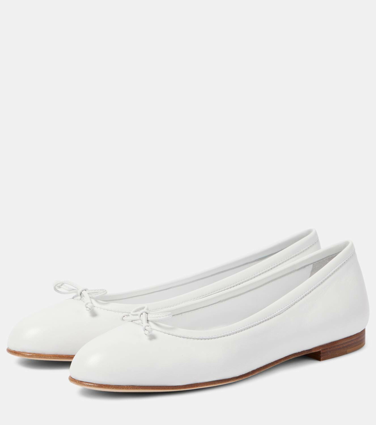 Manolo Blahnik Verallii leather ballet flats