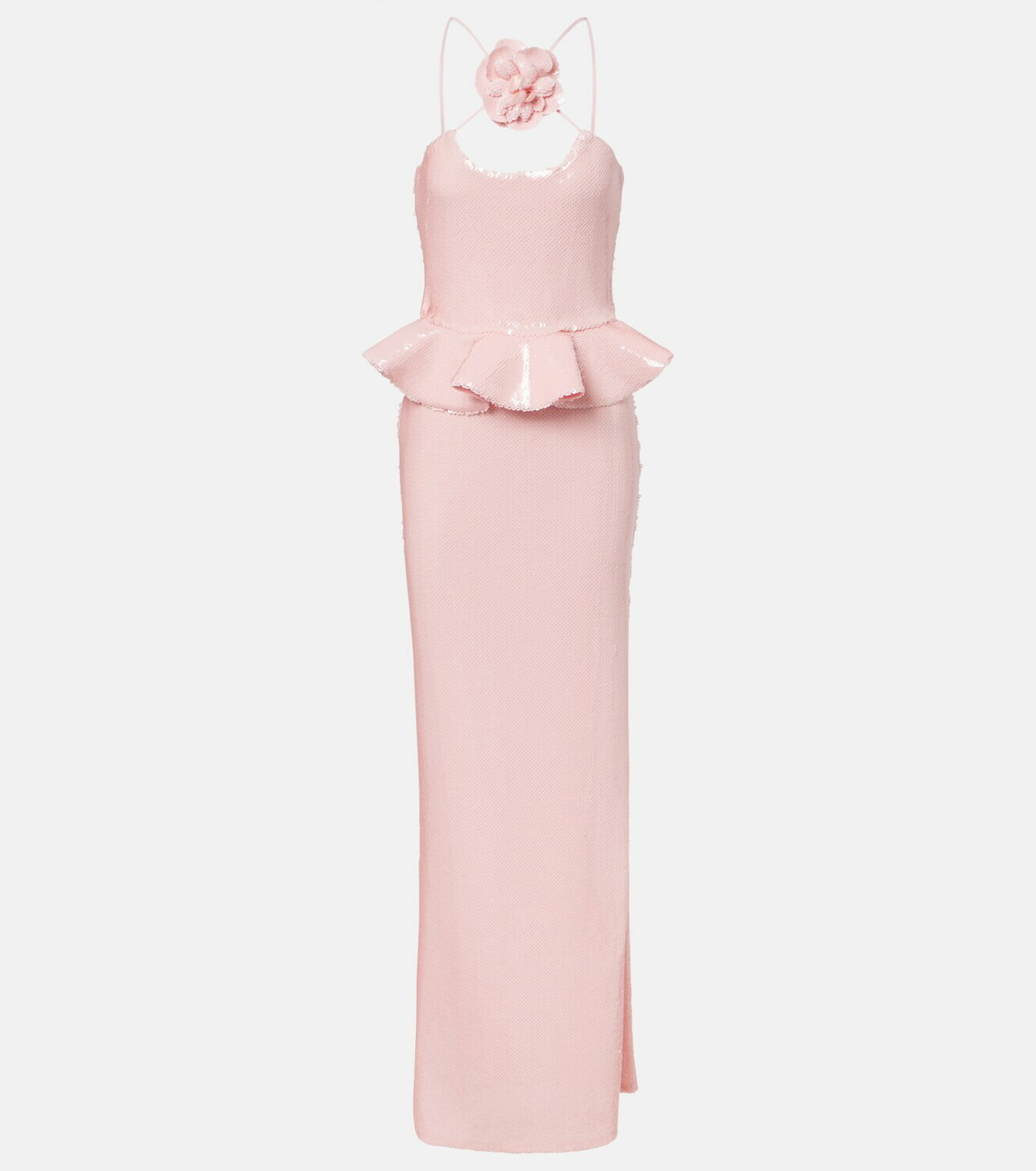 Rodarte Sequined peplum gown