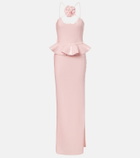 Rodarte Sequined peplum gown