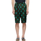 Dries Van Noten Green Piene Shorts