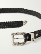 Enfants Riches Déprimés - 2.5cm Port of Souls Braided Leather Belt - Black