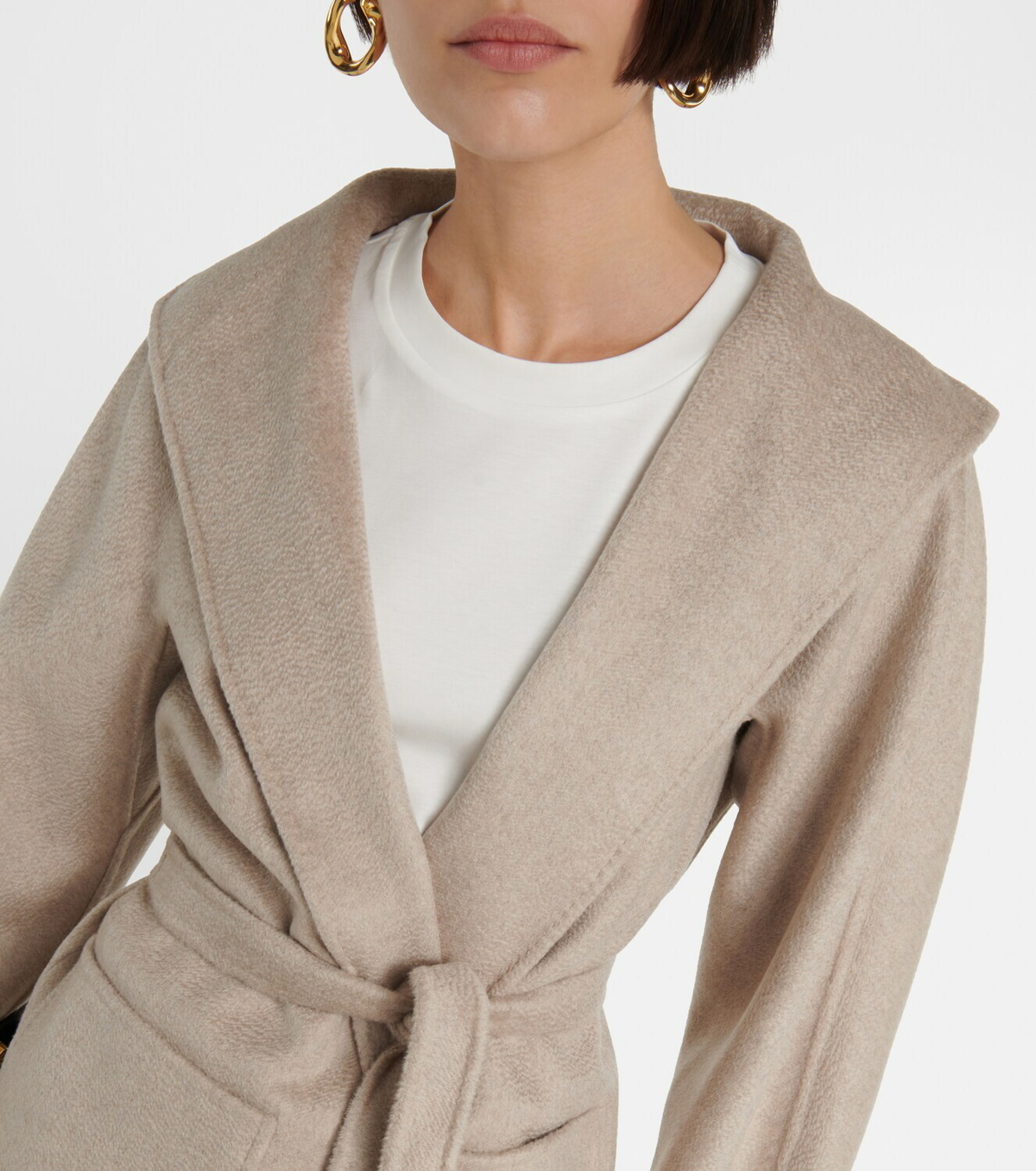 Max mara lilia sale cashmere wrap coat