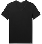 TOM FORD - Slim-Fit Stretch-Cotton Jersey T-Shirt - Black