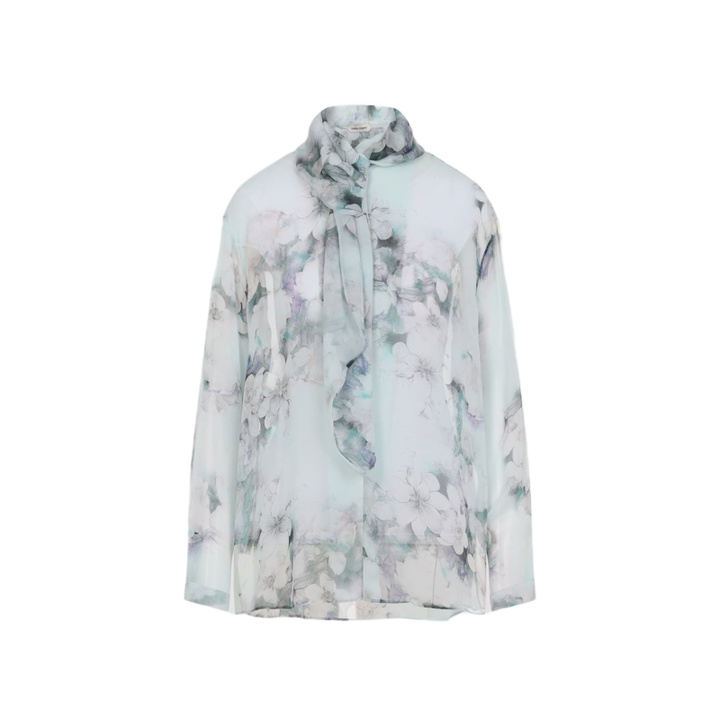 Photo: Alberta Ferretti Chiffon Shirt