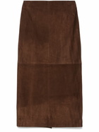 Nour Hammour Suede Skirt