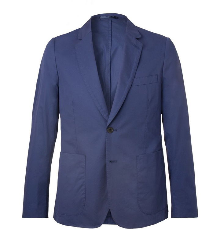 Photo: Paul Smith - Royal-Blue Soho Slim-Fit Cotton Suit Jacket - Men - Bright blue