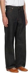 COOR Navy Rigid Semi Flare Jeans
