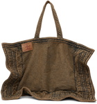 Y/Project Beige Maxi Wire Cabas Denim Tote