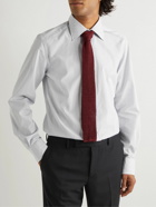 TOM FORD - Checked Cotton-Poplin Shirt - White