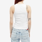 Tommy Jeans Women's Essential Rib Tank Top in White