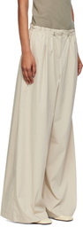 St. Agni Beige Petit Paperbag Waist Trousers
