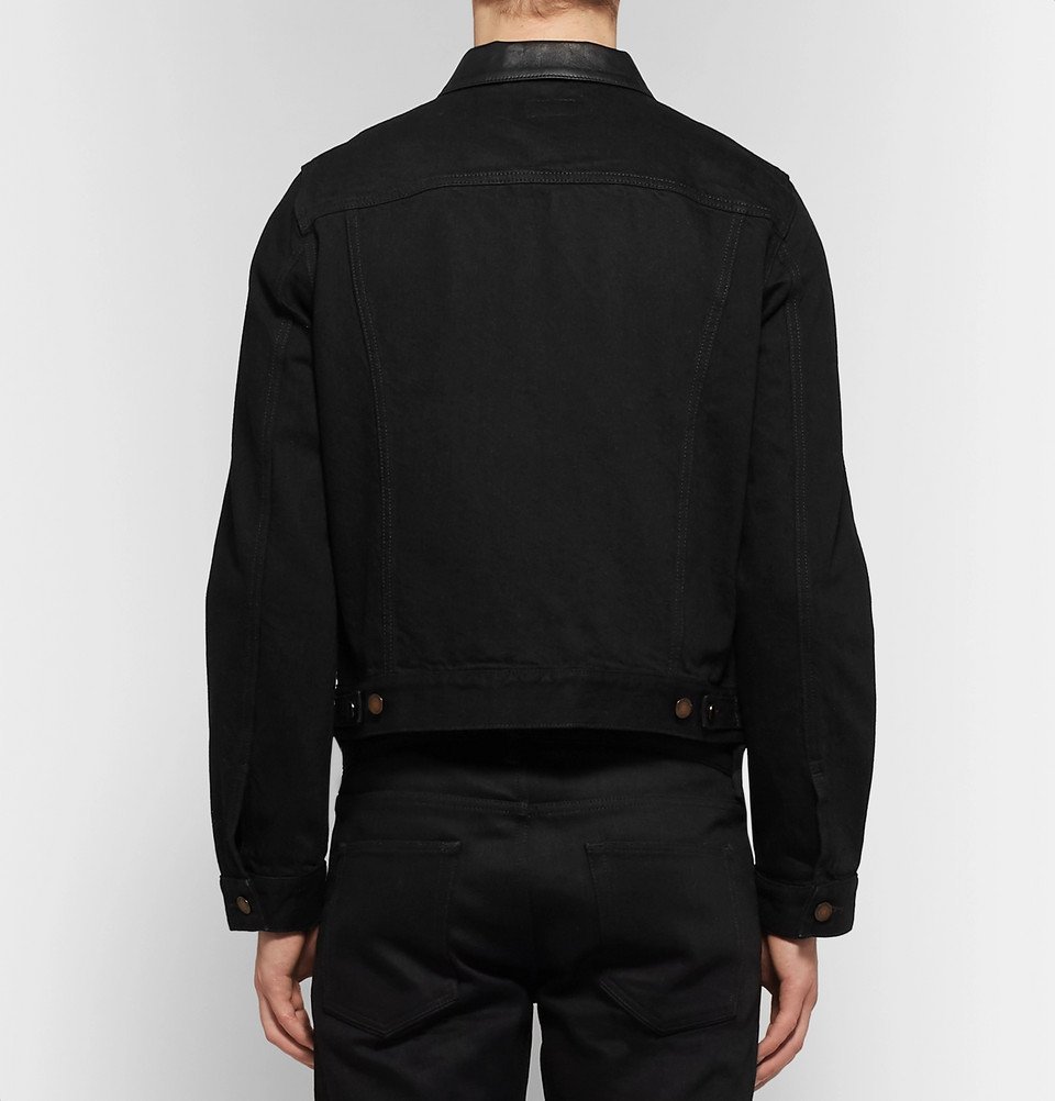 Saint laurent store black denim jacket