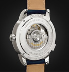 Montblanc - Heritage Spirit Orbis Terrarum LATIN UNICEF 41mm Stainless Steel and Alligator Watch, Ref. No. 116533 - Blue