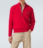 Moncler Wool and cashmere half-zip sweater