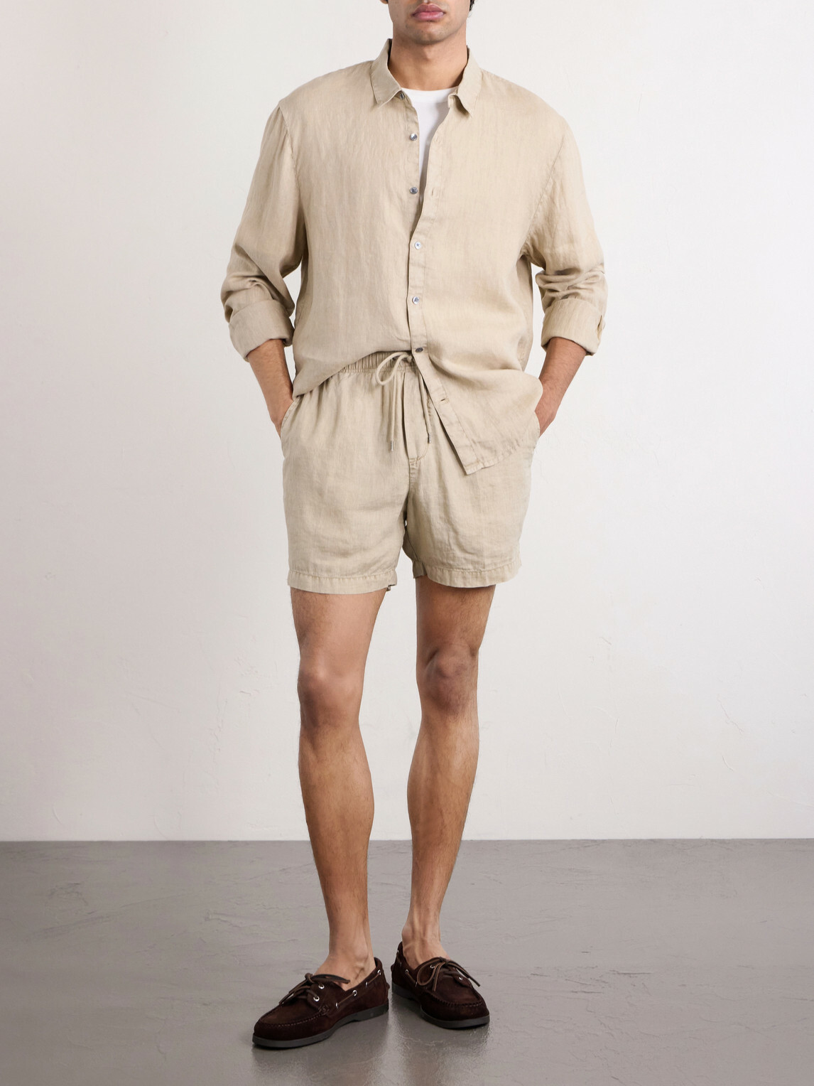 James Perse - Linen Canvas Shirt - Neutrals