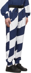 Vivienne Westwood White & Blue Drunken Lounge Pants