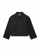 BODE - Logo-Embroidered Denim Jacket - Black