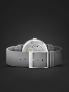 NOMOS Glashütte - Tangente 38 Date Go Limited Edition Hand-Wound 37.5mm Stainless Steel and Webbing Watch, Ref.No. 179.S4