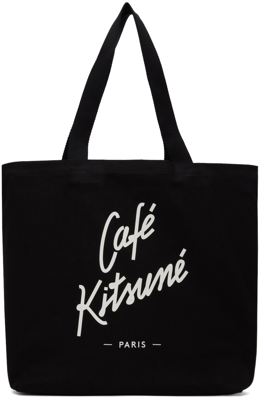 Maison Kitsuné Black 'Café Kitsuné' Tote Maison Kitsune