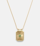 Marie Lichtenberg Luck 18kt gold pendant necklace with emerald