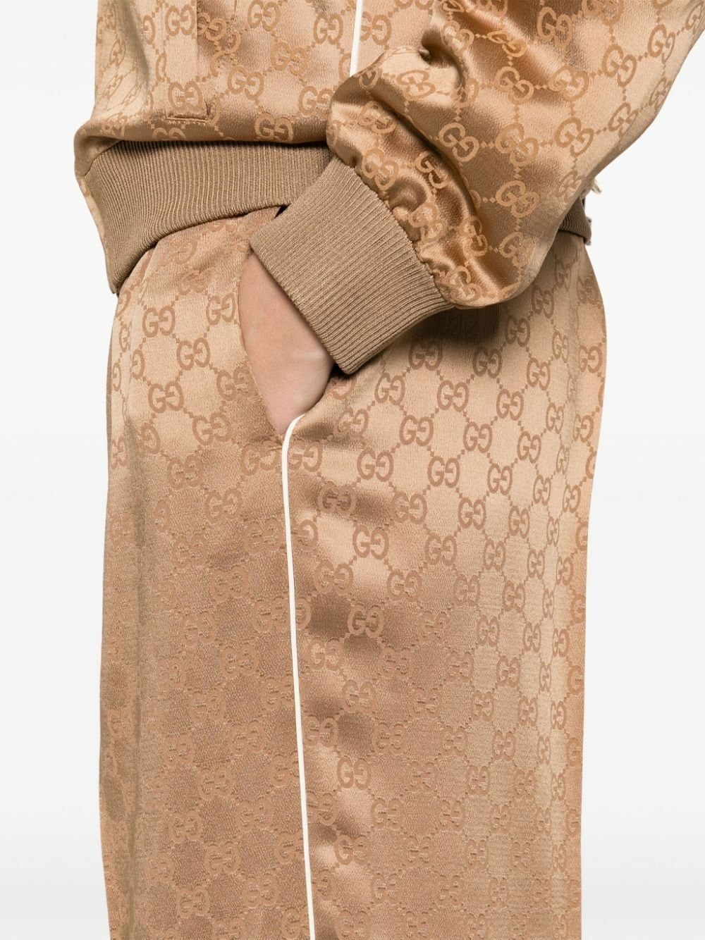 GUCCI GGパターン ベージュパンツ 46 Gucci GGパターン ベージュパンツ