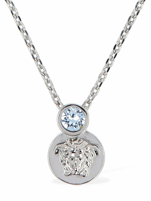 Photo: VERSACE Medusa Crystal Charm Necklace