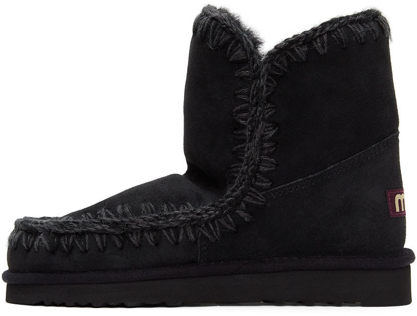 Mou Black Suede Ankle 18 Boots