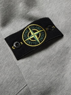 Stone Island - Logo-Appliquéd Cotton-Jersey Hoodie - Gray