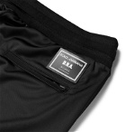 Dolce & Gabbana - Slim-Fit Tapered Logo-Appliquéd Satin-Jersey Track Pants - Black