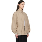 MM6 Maison Margiela Beige Sports Jacket