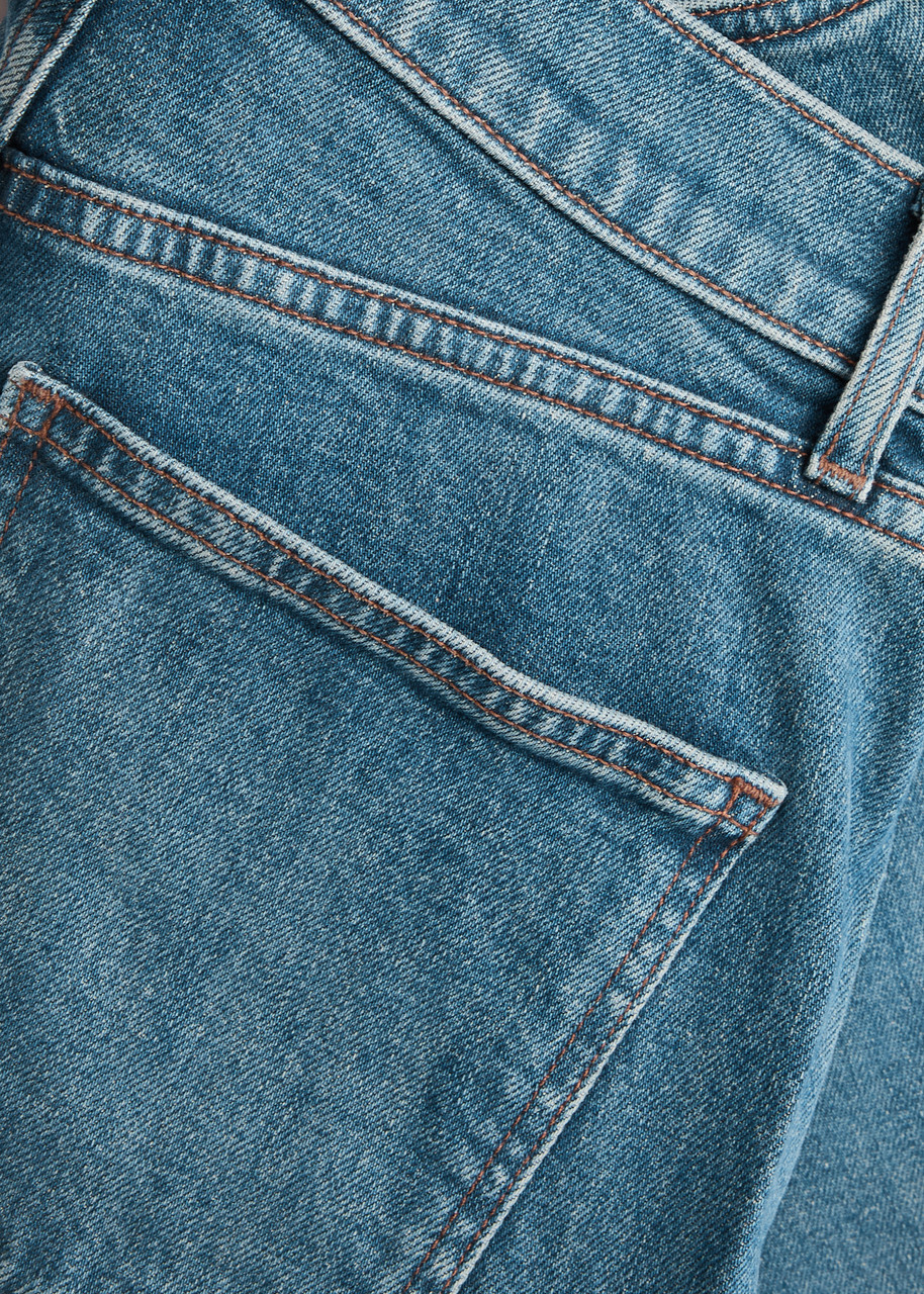 Veronica Beard Dylan Straight-leg Jeans Blue