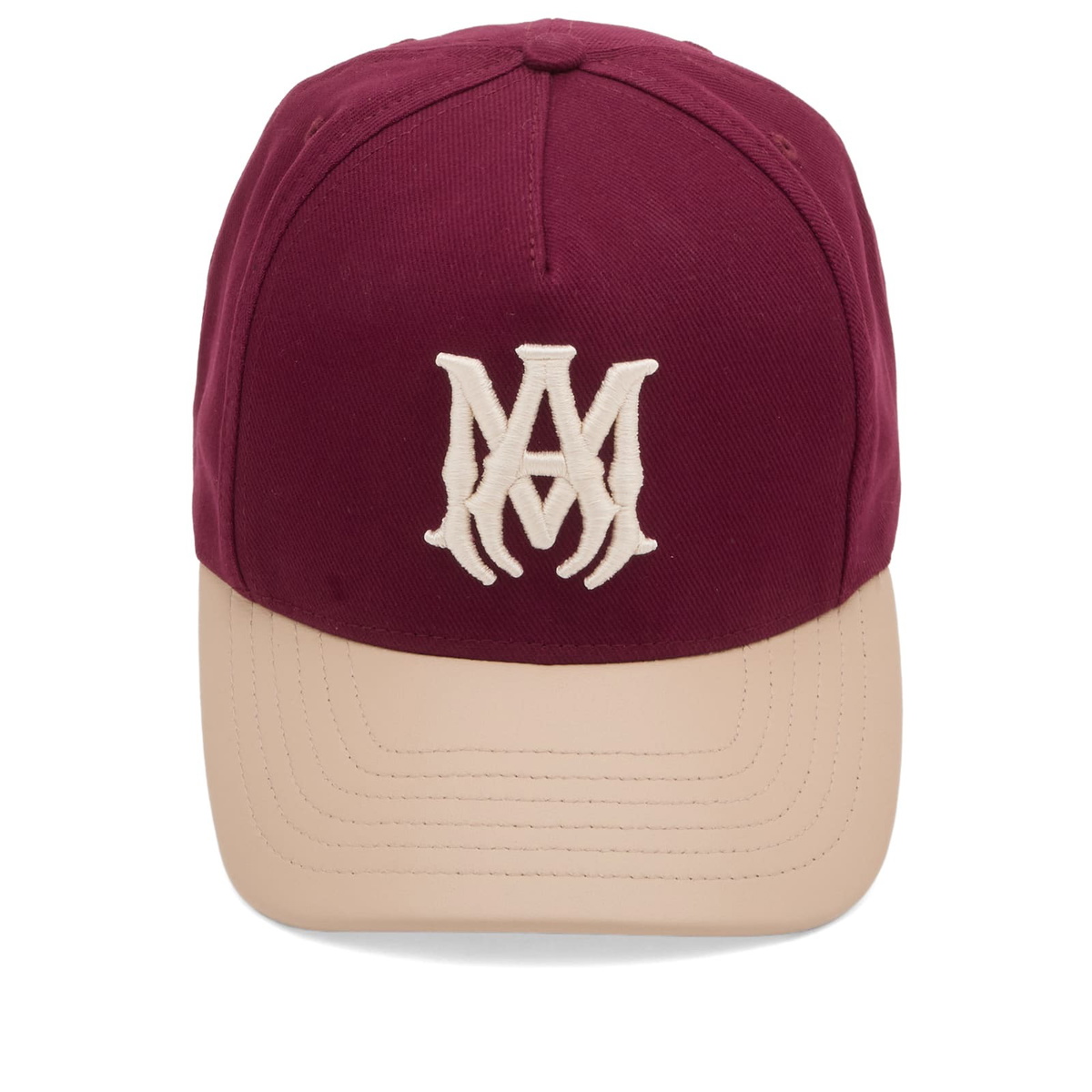 AMIRI Men's Two Tone Canvas Hat in Wine 