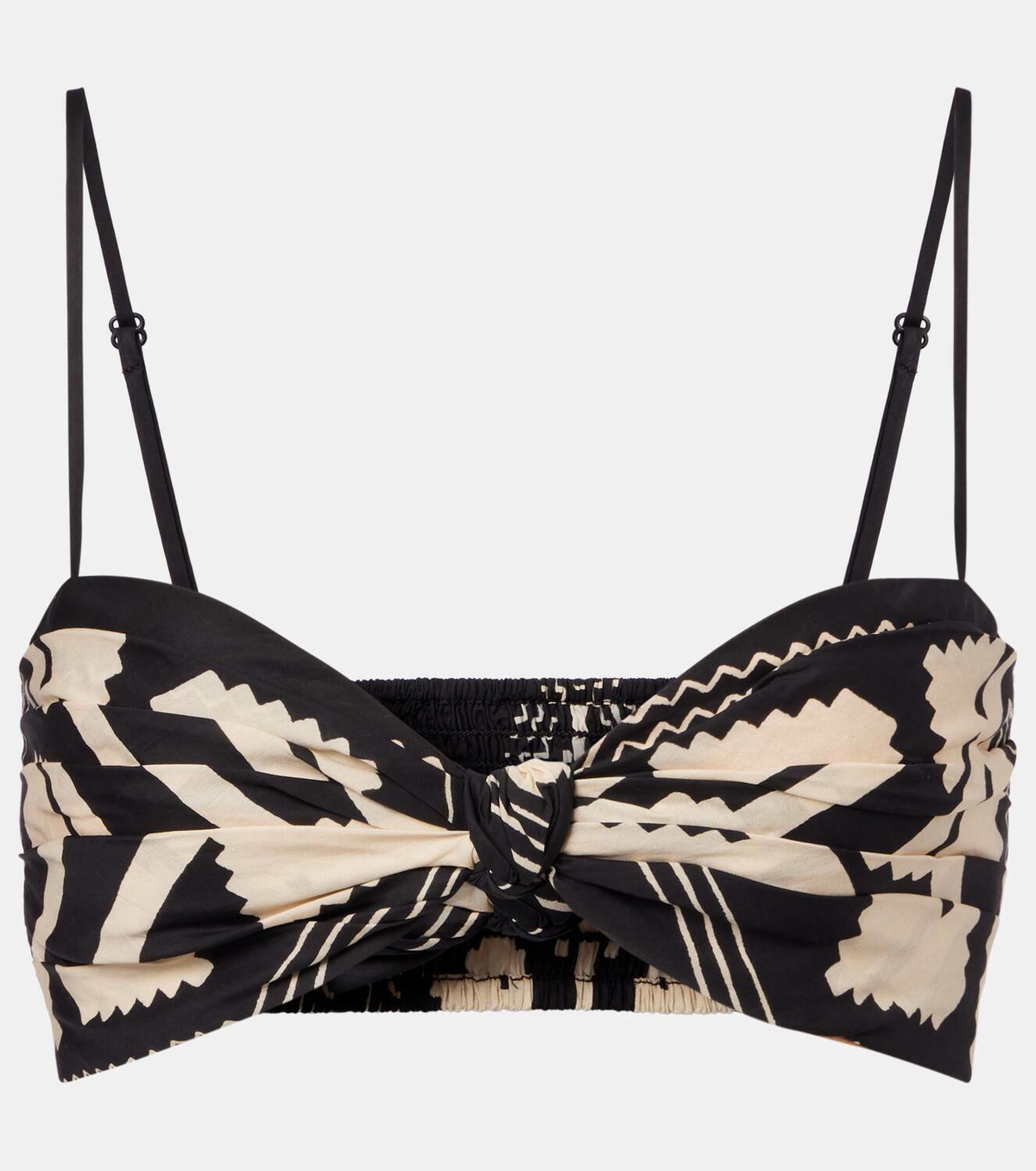 Johanna Ortiz Printed cotton bra top