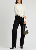 Veronica Beard Naya Lace Blouse Cream