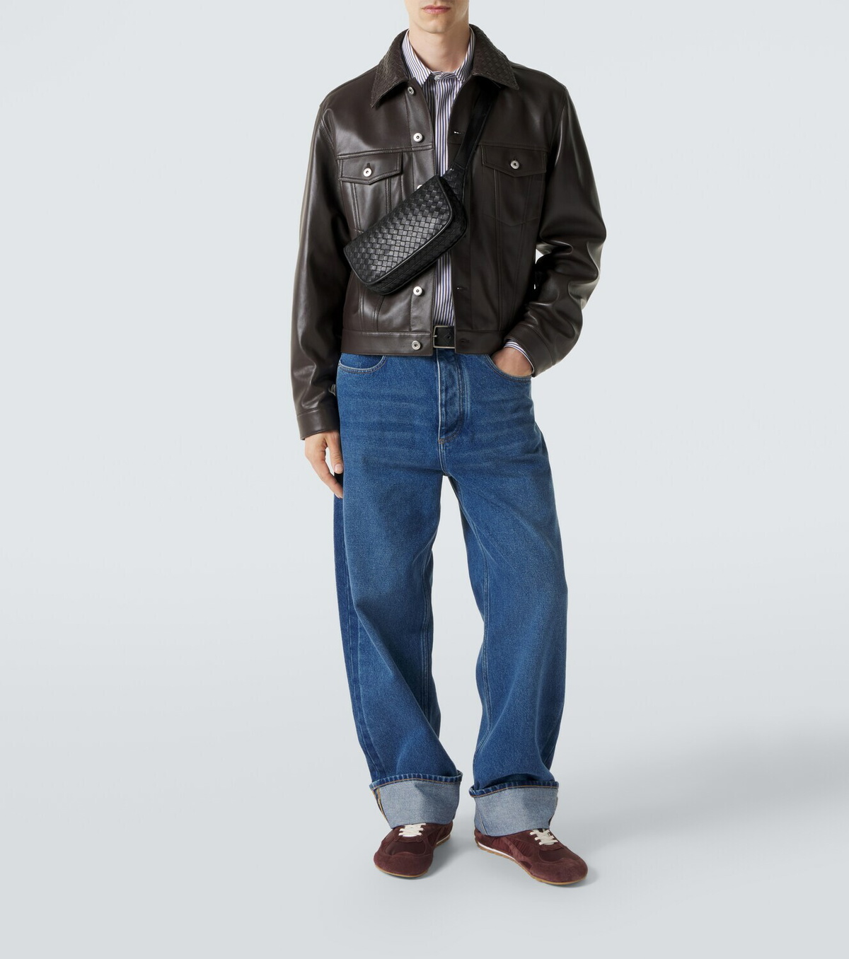 Bottega Veneta Veneto Intrecciato leather belt bag