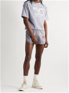 Y,IWO - Quad Slim-Fit Printed Jersey Shorts - Gray