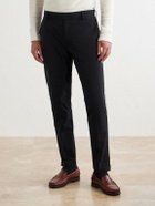 James Perse - Slim-Fit Stretch Cotton-Blend Trousers - Black