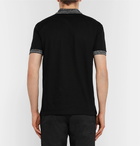 Alexander McQueen - Slim-Fit Contrast-Trimmed Cotton-Piqué Polo Shirt - Men - Black