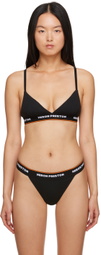 Heron Preston Black V-Neck Bra