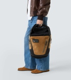 Loewe Flex canvas and suede backpack