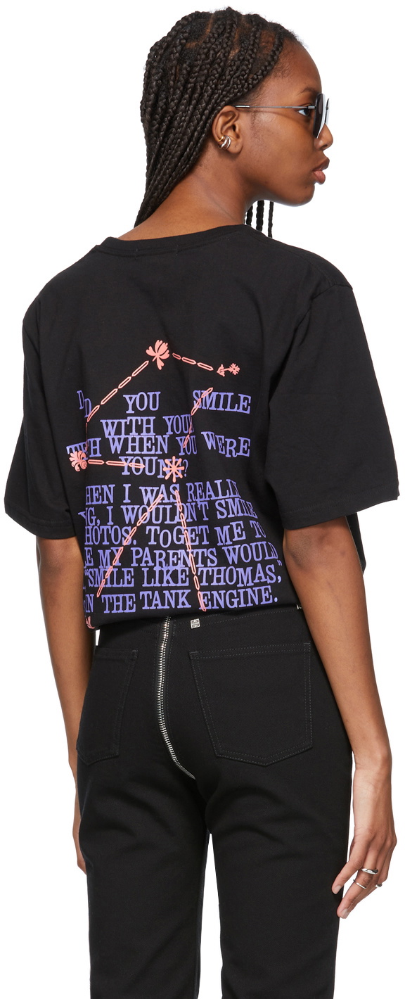 SSENSE WORKS SSENSE Exclusive Dev Hynes Black 'Smile' T-Shirt