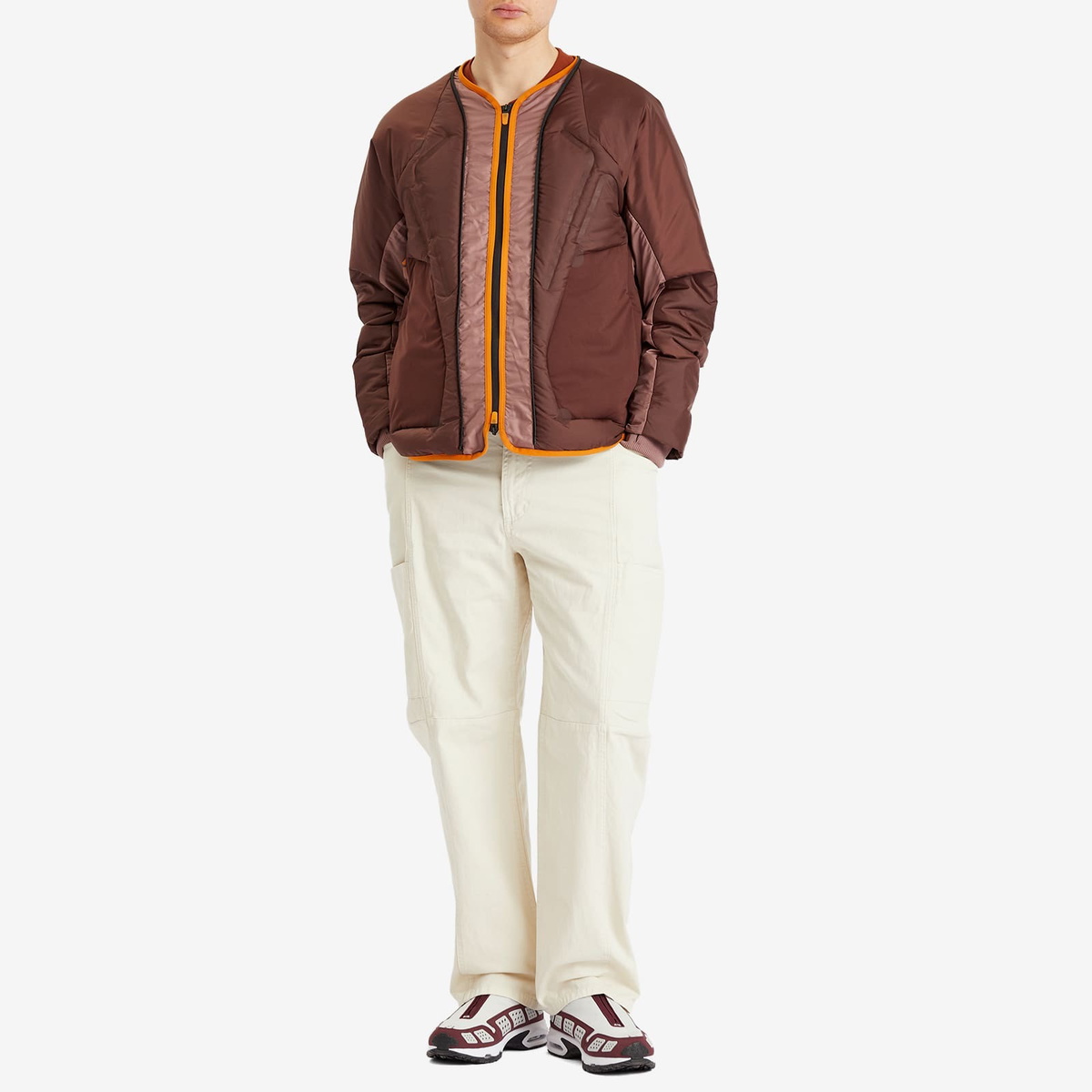 Nike ISPA Adapt Air Jacket in Earth/Smokey Mauve/Monarch