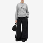 Undercover Women's Bear Logo Crew Neck Sweatshirt in Grey